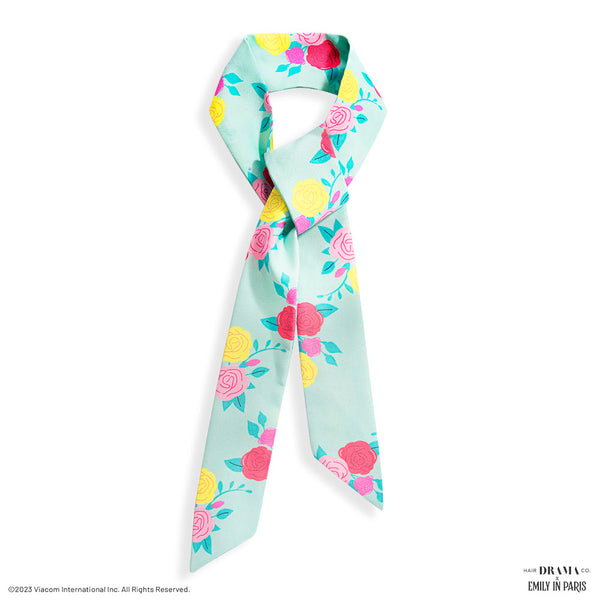 HDC X Emily In Paris Multi-color Rose Themed Scarf