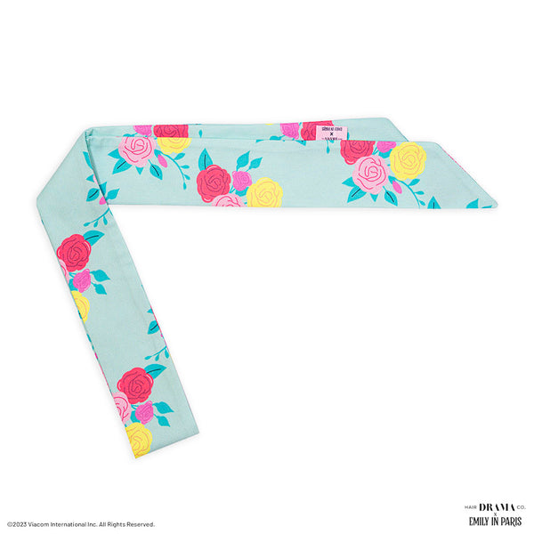HDC X Emily In Paris Multi-color Rose Themed Scarf