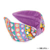 Mirrorwork Knotted Headband - Purple