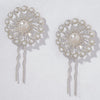 Set of 2 Pearl U Pins - Silver