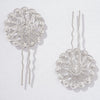 Set of 2 Pearl U Pins - Silver