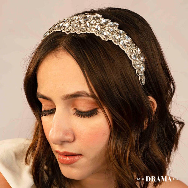 Rosemary Broad Headband - Silver