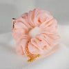 Pink Organza Scrunchie - 1 Charm
