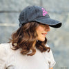 Barbie Denim Baseball Cap - Black & Pink