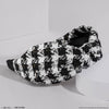 HDC X Emily In Paris Black & White Tweed Knotted Hair Band