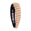 Irina Flat HairBand - Beige & Gold
