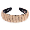 Irina Flat HairBand - Beige & Gold