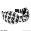 HDC X Emily In Paris Black & White Tweed Knotted Hair Band