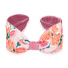 Floral Knotted Hair Band - Pink & Peach