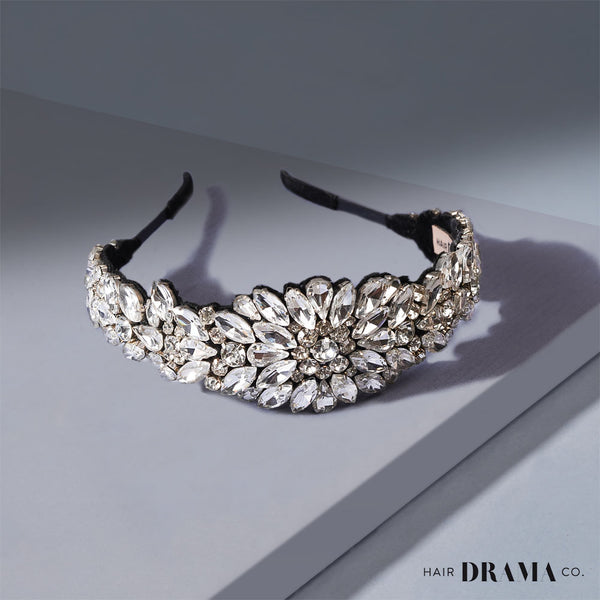 Rosemary Broad Headband - Silver