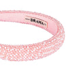 Pearls & Crystals Puff Hair Band - White & Pink