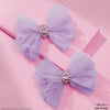 HDC x Emily in Paris Sparkling Purple Hair Bow Alligator Clip - Set of 2