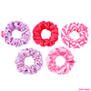 Barbie Satin Scrunchies - Set of 5 - Shades of Pink