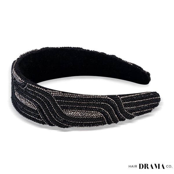 Embellished Flat Band - Black