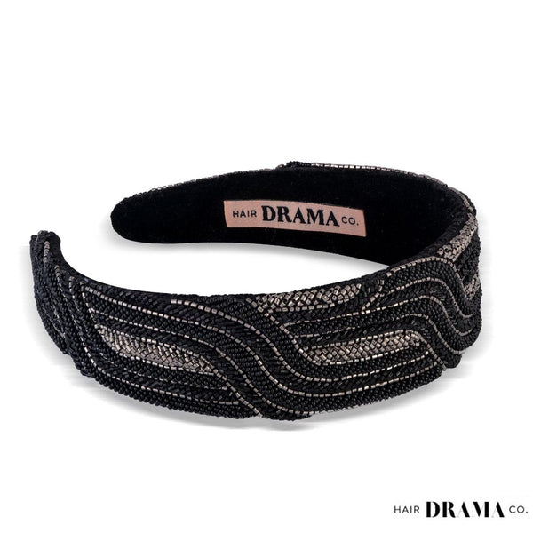 Embellished Flat Band - Black