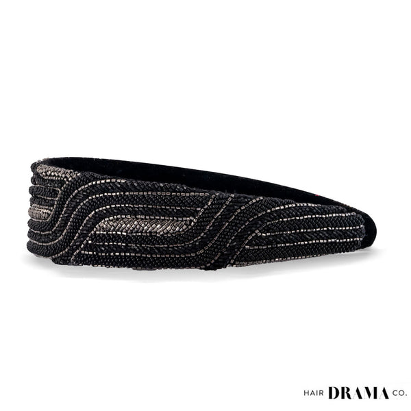 Embellished Flat Band - Black