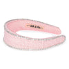 HDC x Emily in Paris Light Pink Tweed Crystal Flat Hair Band