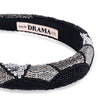 Embellished Puff Hair Band - Black