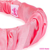 Barbie Satin Ruffle Hair Band with Barbie Charm - Pink