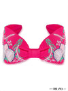 Not a Black Swan Knotted Embellished Hair Band for Women - Hot Pink
