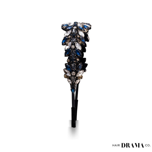 Rosemary Broad Headband - Dark Blue