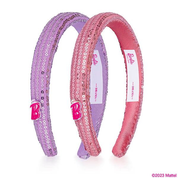 Barbie Kids Sequins Gift Box with 2 Puff Hair Bands with Barbie Charm, 2 Hair Bows & 12 Hair Pins