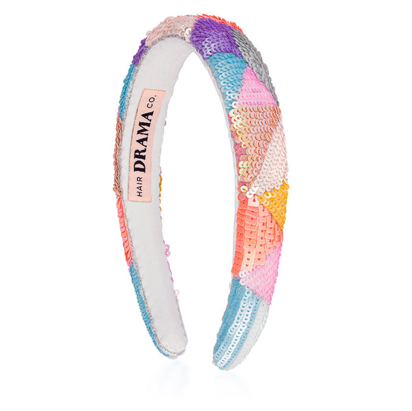 Camouflage Puff Hair Band - Pastel