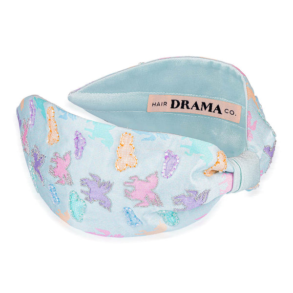 Rainbow Unicorn Knotted Hair Band - Blue
