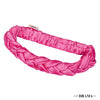 Braided Silk Satin Hair Band for Women - Pink