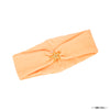 Orange Ribbed Hair Band with Starfish Metal Broach