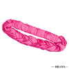 Braided Silk Satin Hair Band for Women - Pink