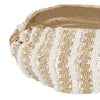 Irina Knotted Hair Band - White & Gold