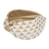 Selene Knotted Hair Band - White & Gold