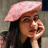 Plain Knitted Beret- Pink