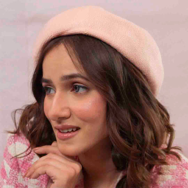 Pink Wool Beret