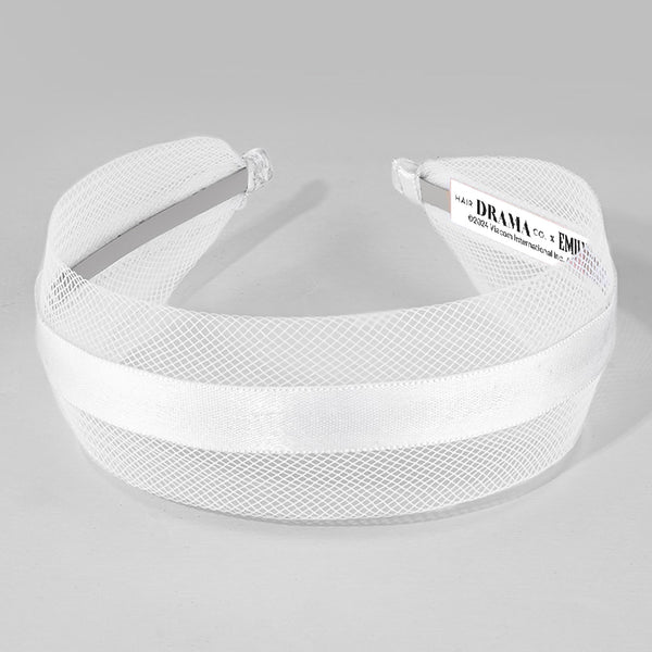 HDC x Emily in Paris Mesh Hair Band with Ribbon - White