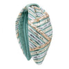 TURQUOISE GOTA TURBAN-Multi Color