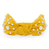 Turmeric yellow pearl hairband
