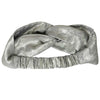 Foiled Cross-Knot Turban - Grey