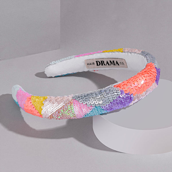 Camouflage Puff Hair Band - Pastel