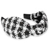 Black & White Tweed Knotted Hair Band