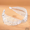HDC x Emily in Paris Crystal Mesh Knotted Hair Band - White