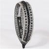 HDC x Emily in Paris Crystal & Pearl Mesh Hair Band - Black
