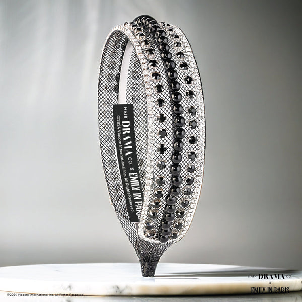 Mesh Hair Band Black