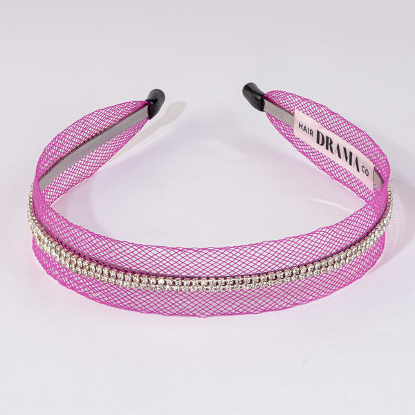 Rainbow Crystal Mesh 6 Pieces Gift Box with 2 Hair Bands & 4 Hair Bows