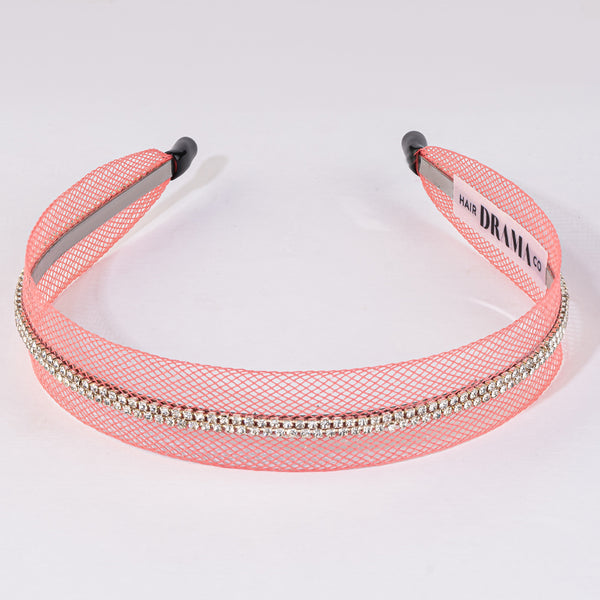 Rainbow Crystal Mesh 6 Pieces Gift Box with 2 Hair Bands & 4 Hair Bows