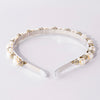 Off-White Pearl and Silver Crystals Hair Band