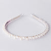 White Pearl and Crystals Hair Band
