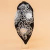 Flora Embellished Knotted Hair Band - Black