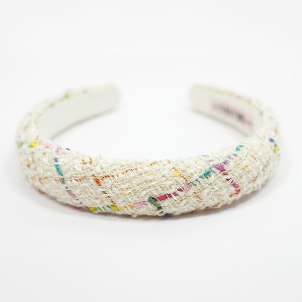 Tweed Puff Hair Band - Multi
